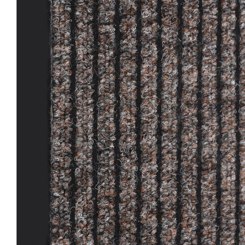 Dørmatte stripet beige 80x120 cm