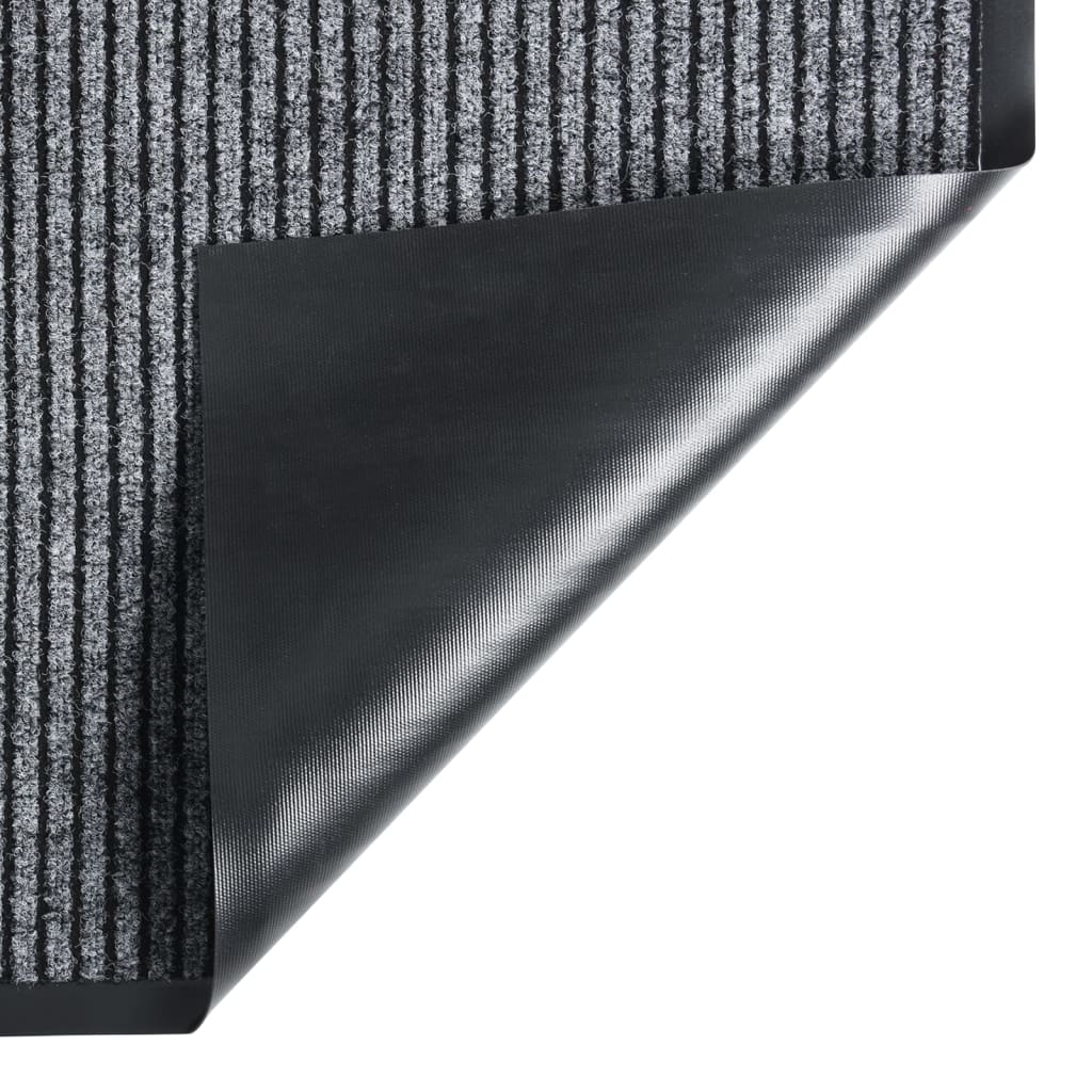 Dørmatte stripet grå 80x120 cm
