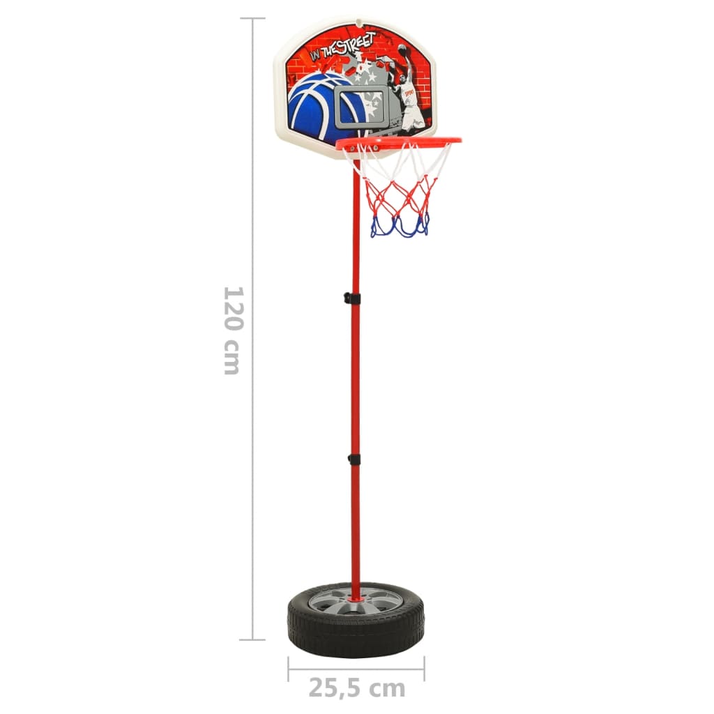 Basketballsett for barn justerbart 120 cm