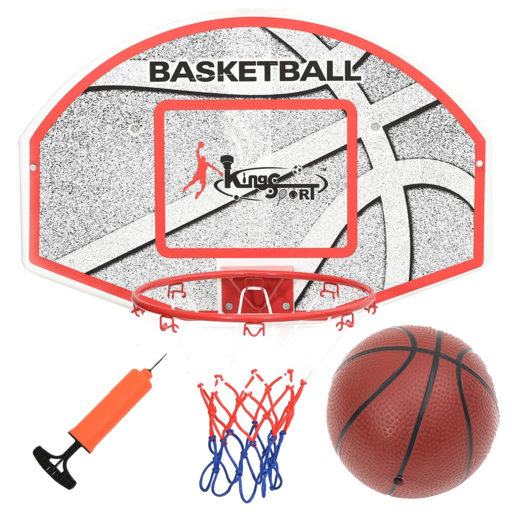 Veggmontert basketballsett 5 deler 66x44,5 cm