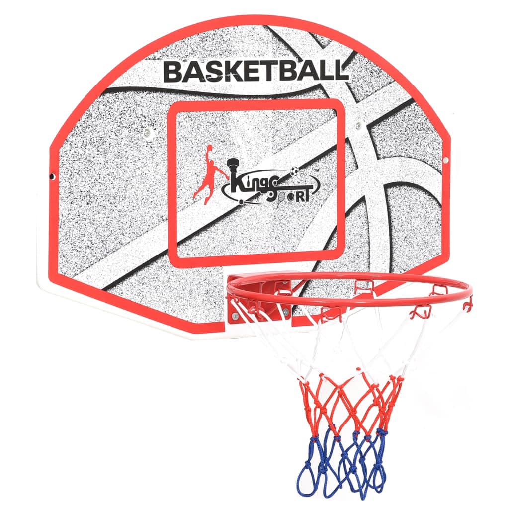 Veggmontert basketballsett 5 deler 66x44,5 cm