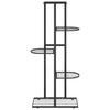 Blomsterstativ med 5 etasjer 43x22x98 cm svart metall