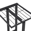 Blomsterstativ med 5 etasjer 43x22x98 cm svart metall