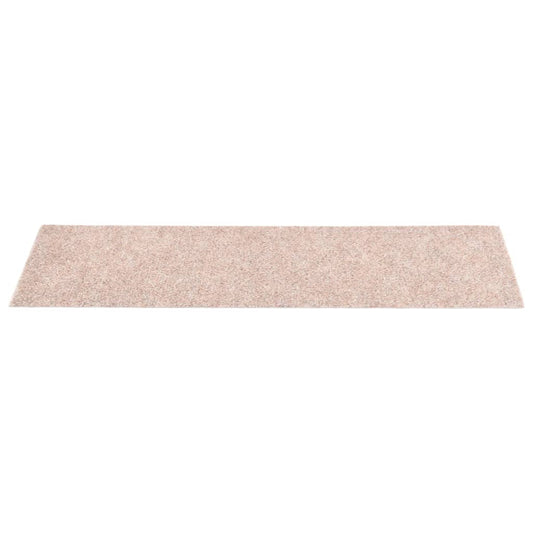 Trappematter selvklebende 15 stk 76x20 cm lysebrune rektangulære