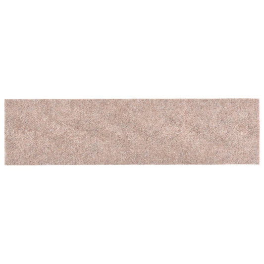 Trappematter selvklebende 15 stk 76x20 cm lysebrune rektangulære