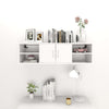 Vegghylle hvit 102x30x29 cm konstruert tre