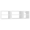 Vegghylle hvit 102x30x29 cm konstruert tre