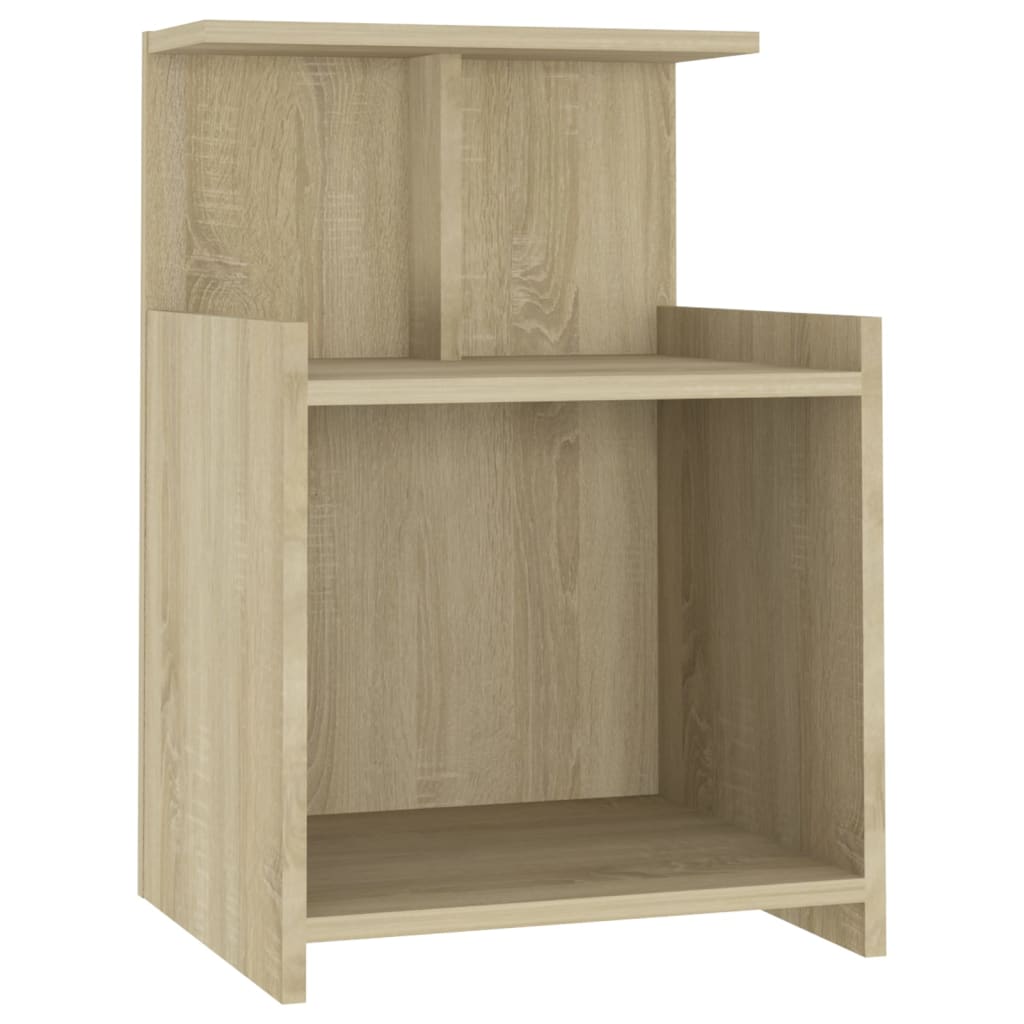 Nattbord 2 stk sonoma eik 40x35x60 cm konstruert tre