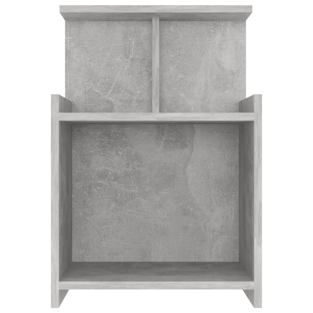 Nattbord betonggrå 40x35x60 cm konstruert tre