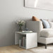 Sidebord hvit 59x36x38 cm konstruert tre