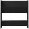 Veggskoskap 4 stk svart 60x18x60 cm konstruert tre