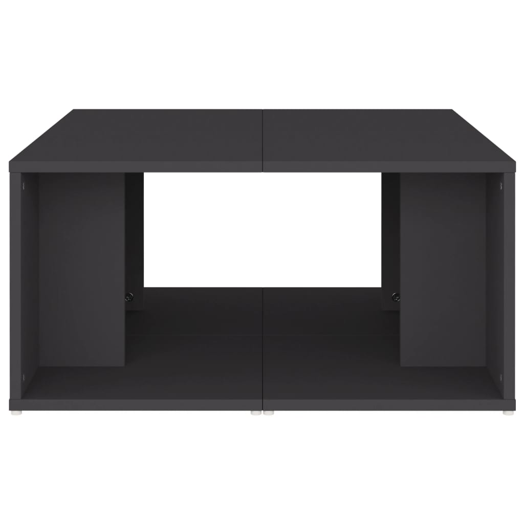 Salongbord 4 stk grå 33x33x33 cm konstruert tre