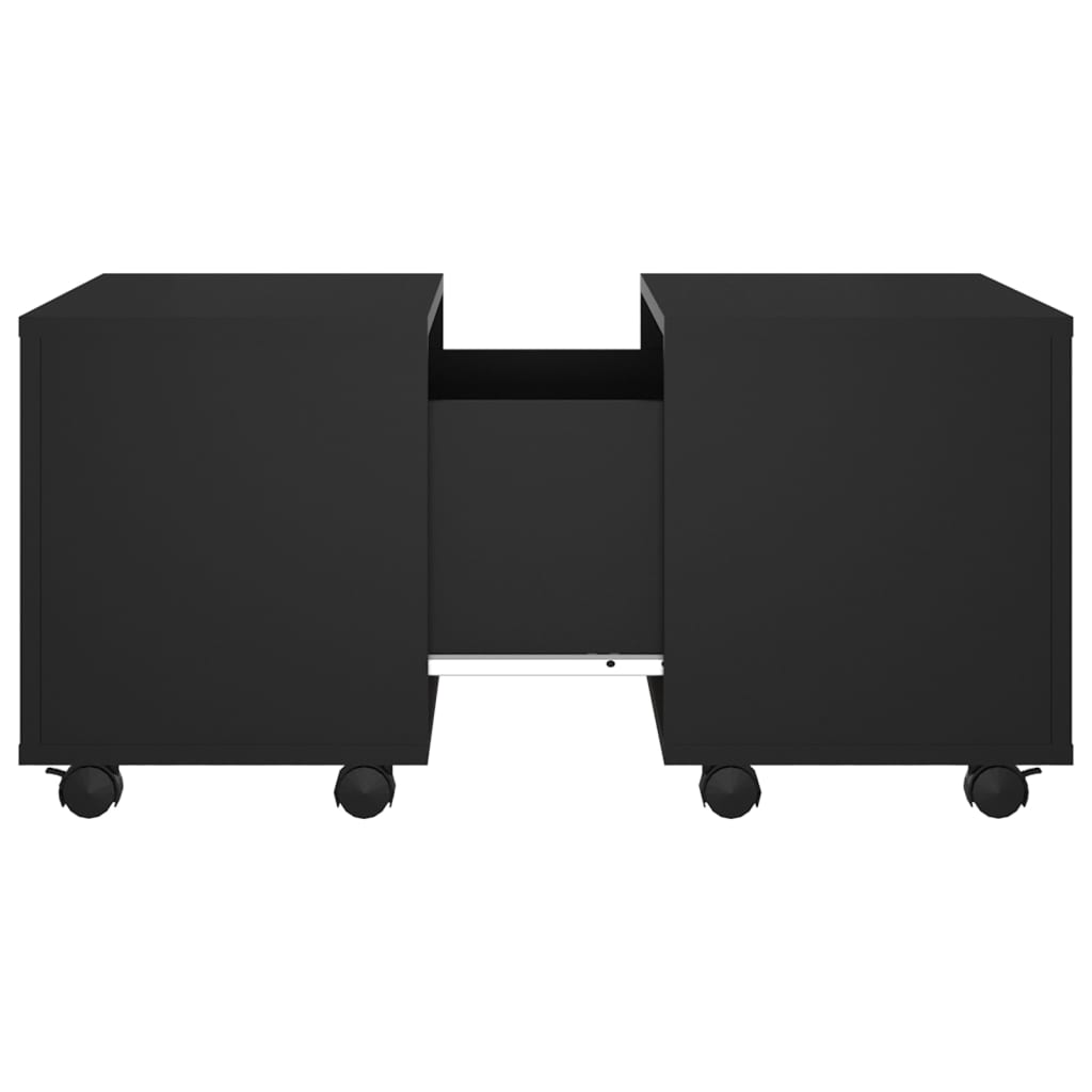 Salongbord svart 60x60x38 cm konstruert tre