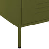 Kommode olivengrønn 80x35x101,5 cm stål