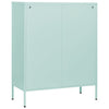 Kommode myntegrønn 80x35x101,5 cm stål