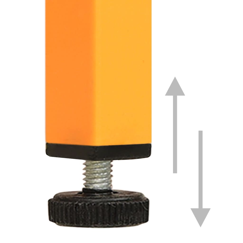 Nattbord sennepsgul 35x35x51 cm stål