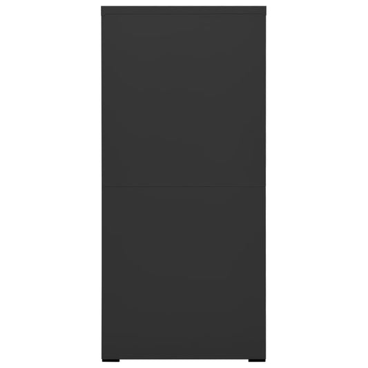 Arkivskap 46x62x133 cm stål antrasitt