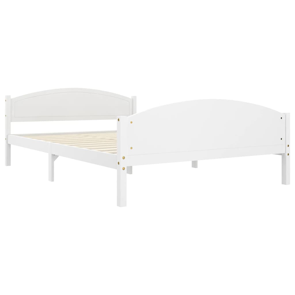 Sengeramme hvit heltre furu 140x200 cm