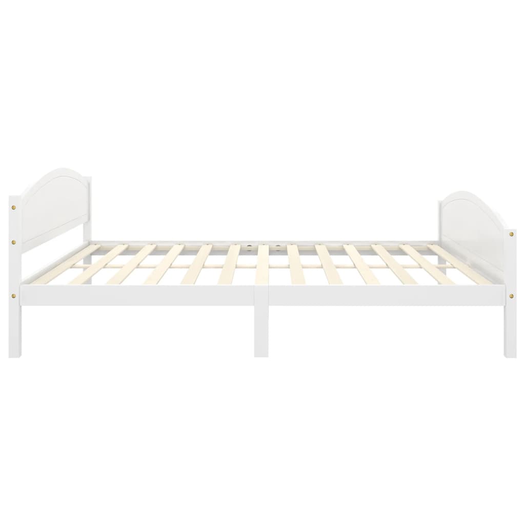 Sengeramme hvit heltre furu 140x200 cm