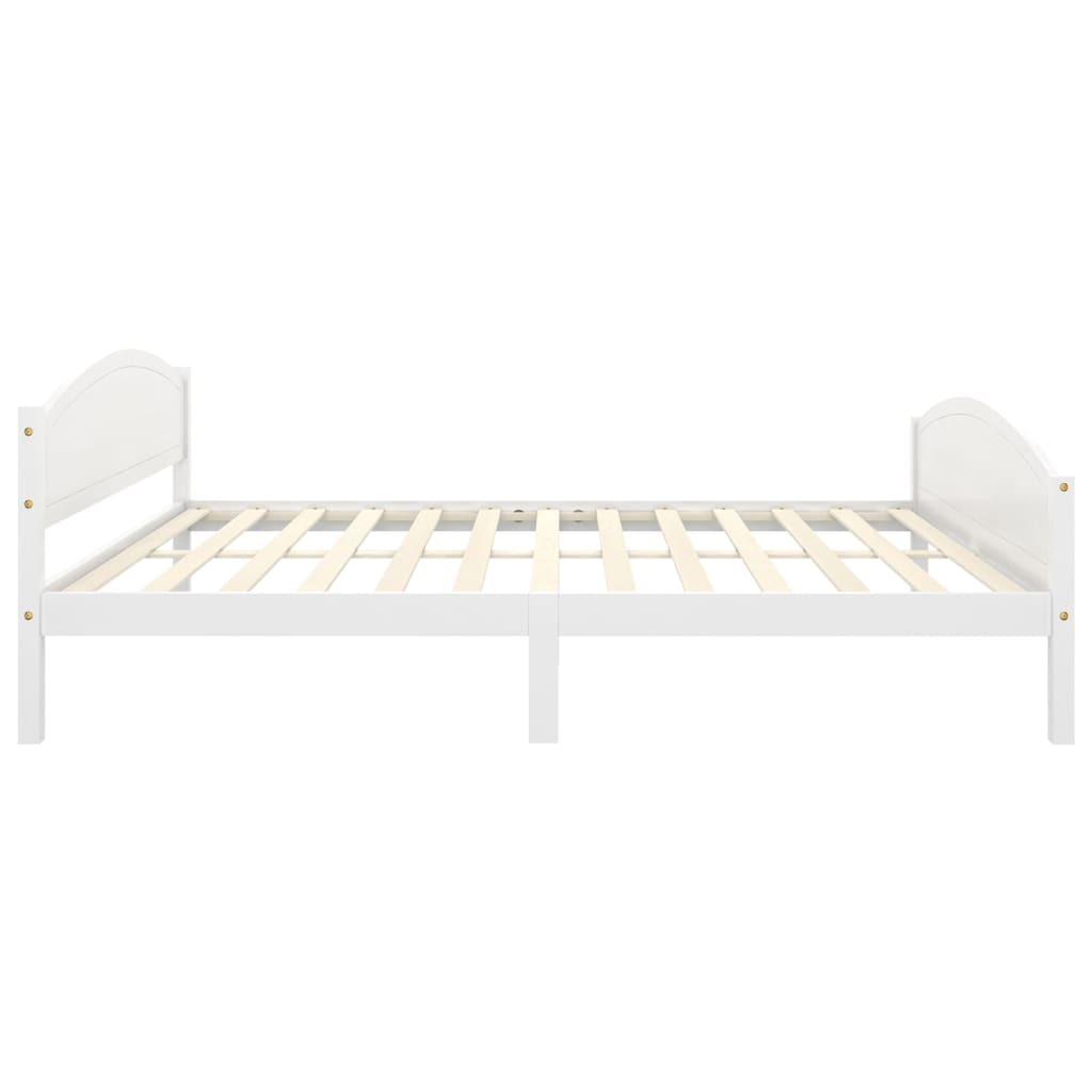 Sengeramme hvit heltre furu 160x200 cm