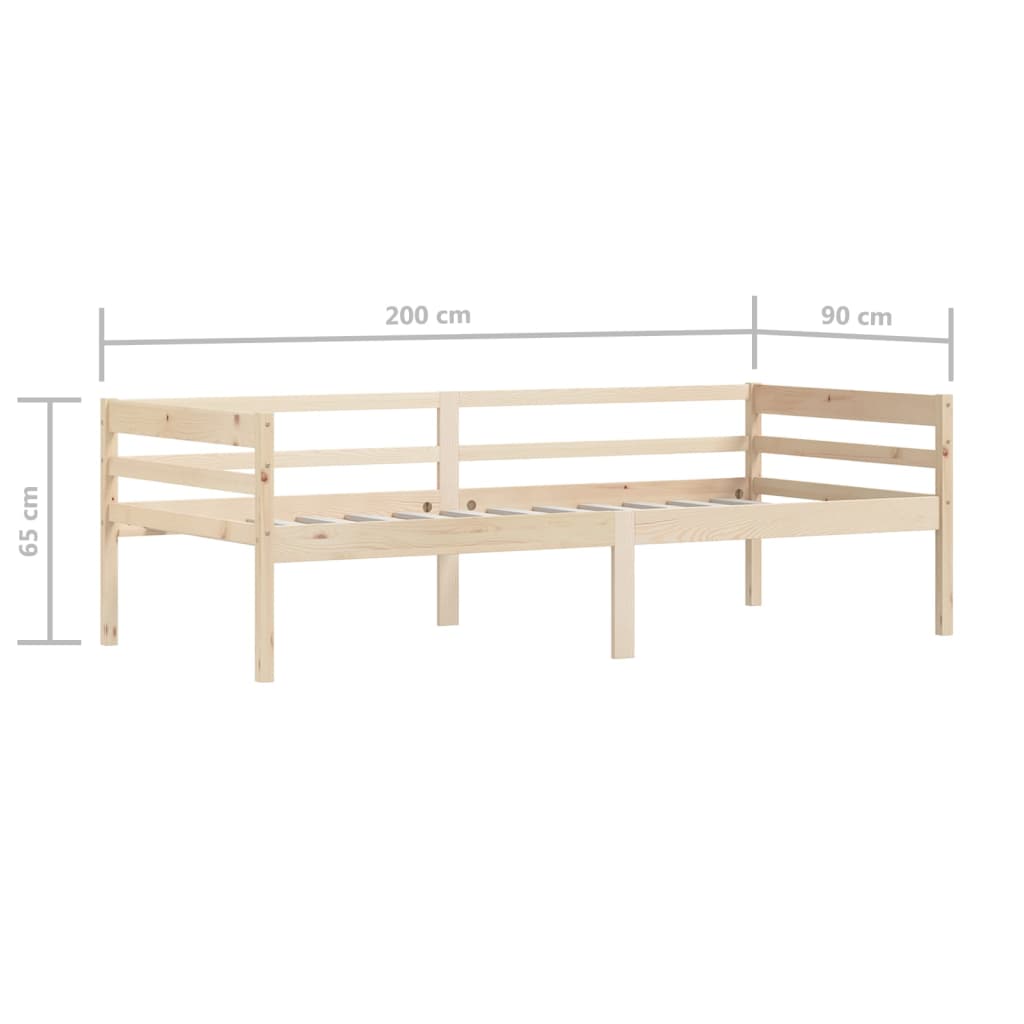 Sengeramme heltre furu 90x200 cm