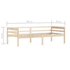 Sengeramme heltre furu 90x200 cm