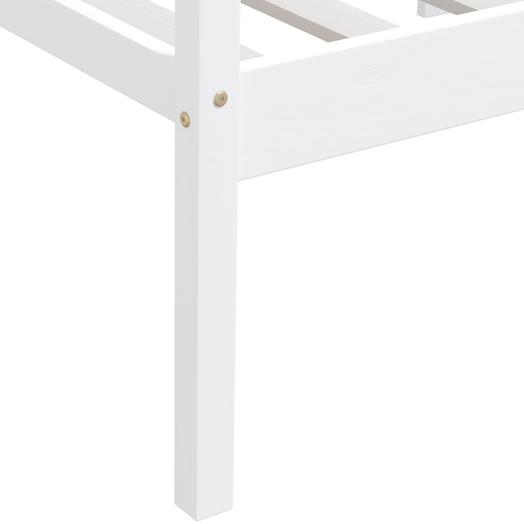 Sengeramme hvit heltre furu 90x200 cm