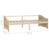 Dagseng 3 seter heltre furu 90x200 cm