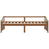 Sengeramme 3 seter heltre furu 90x200 cm honningbrun