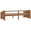 Sengeramme 3 seter heltre furu 90x200 cm honningbrun