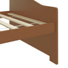 Sengeramme 3 seter heltre furu 90x200 cm honningbrun