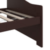 Sengeramme 3 seter heltre furu 90x200 cm mørkebrun