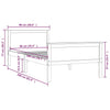 Sengeramme heltre furu 90x200 cm
