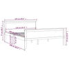 Sengeramme heltre furu 120x200 cm
