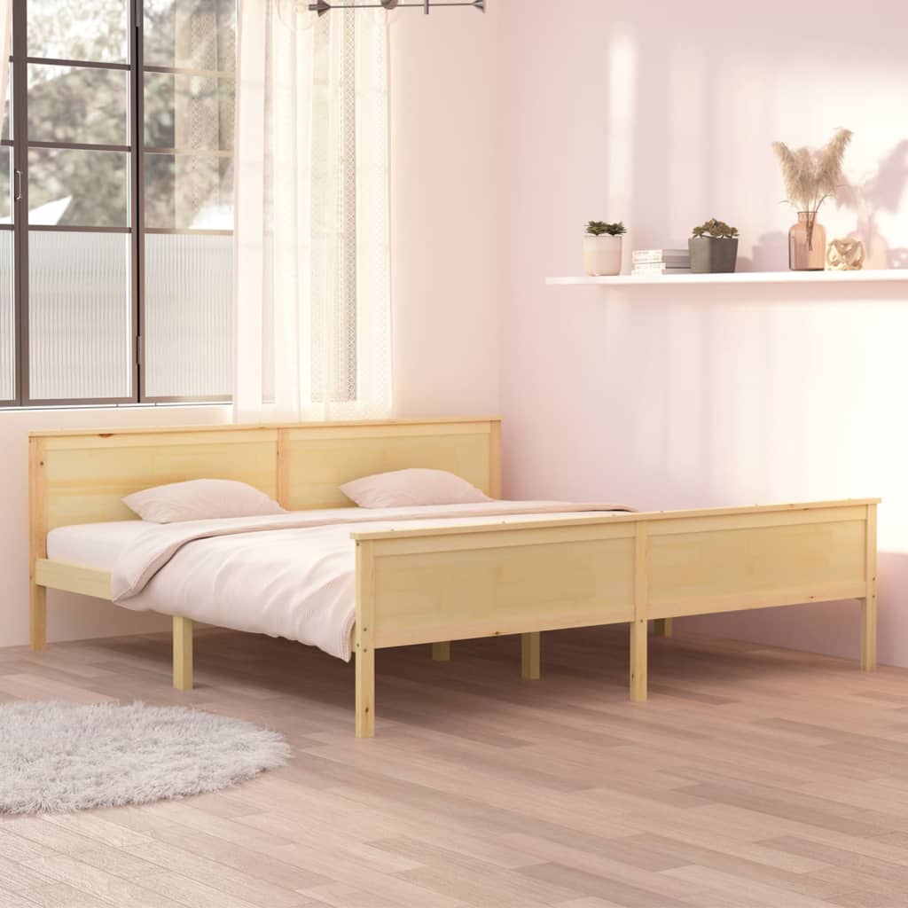 Sengeramme heltre furu 200x200 cm