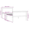 Sengeramme honningbrun heltre furu 100x200 cm
