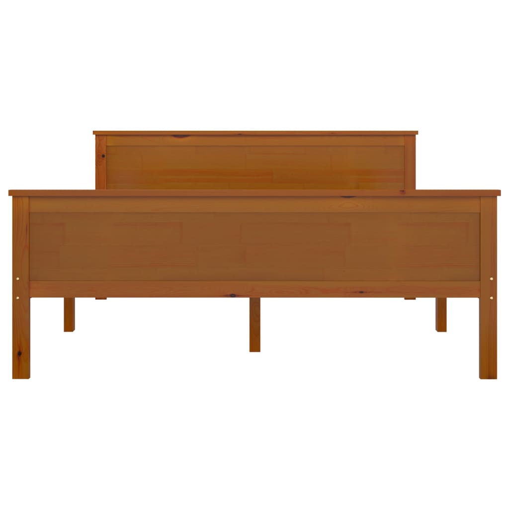 Sengeramme honningbrun heltre furu 120x200 cm