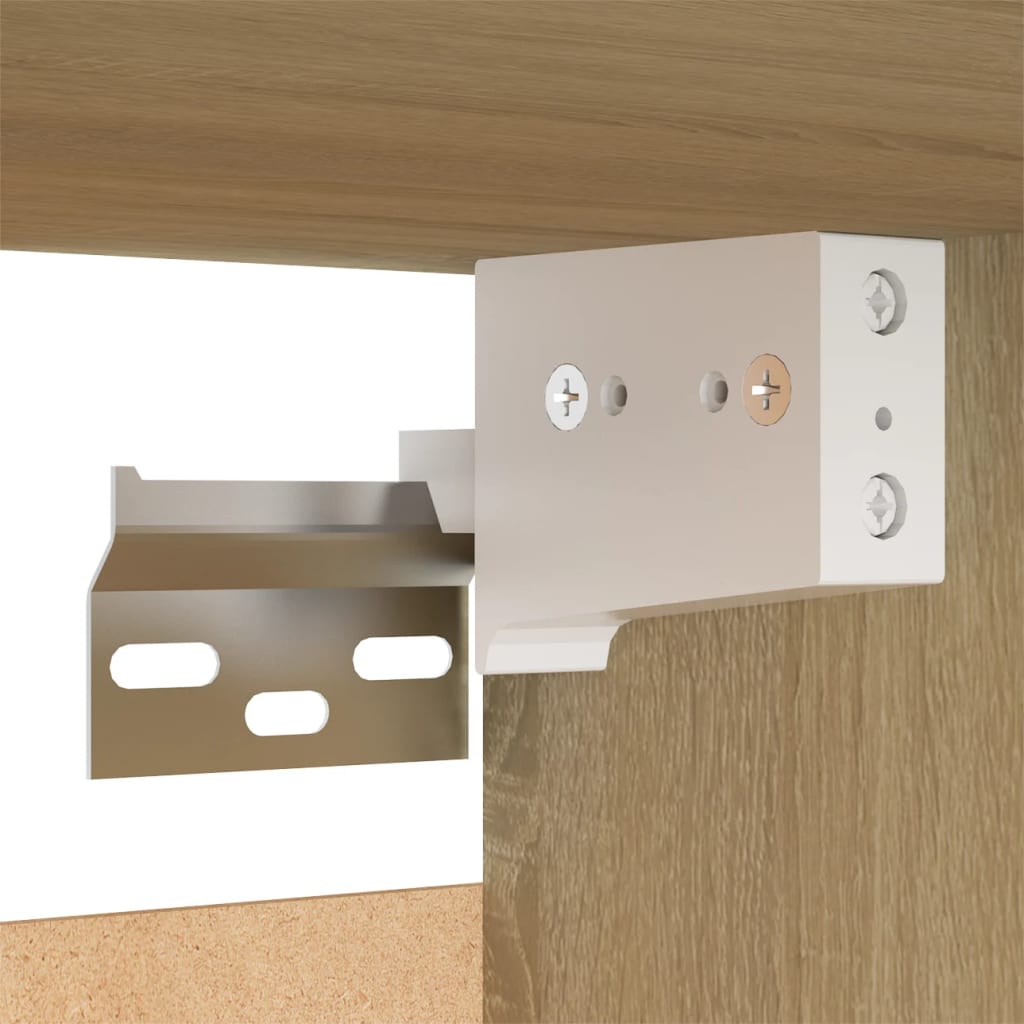 Nattbord sonoma eik 30,5x30x30 cm konstruert tre