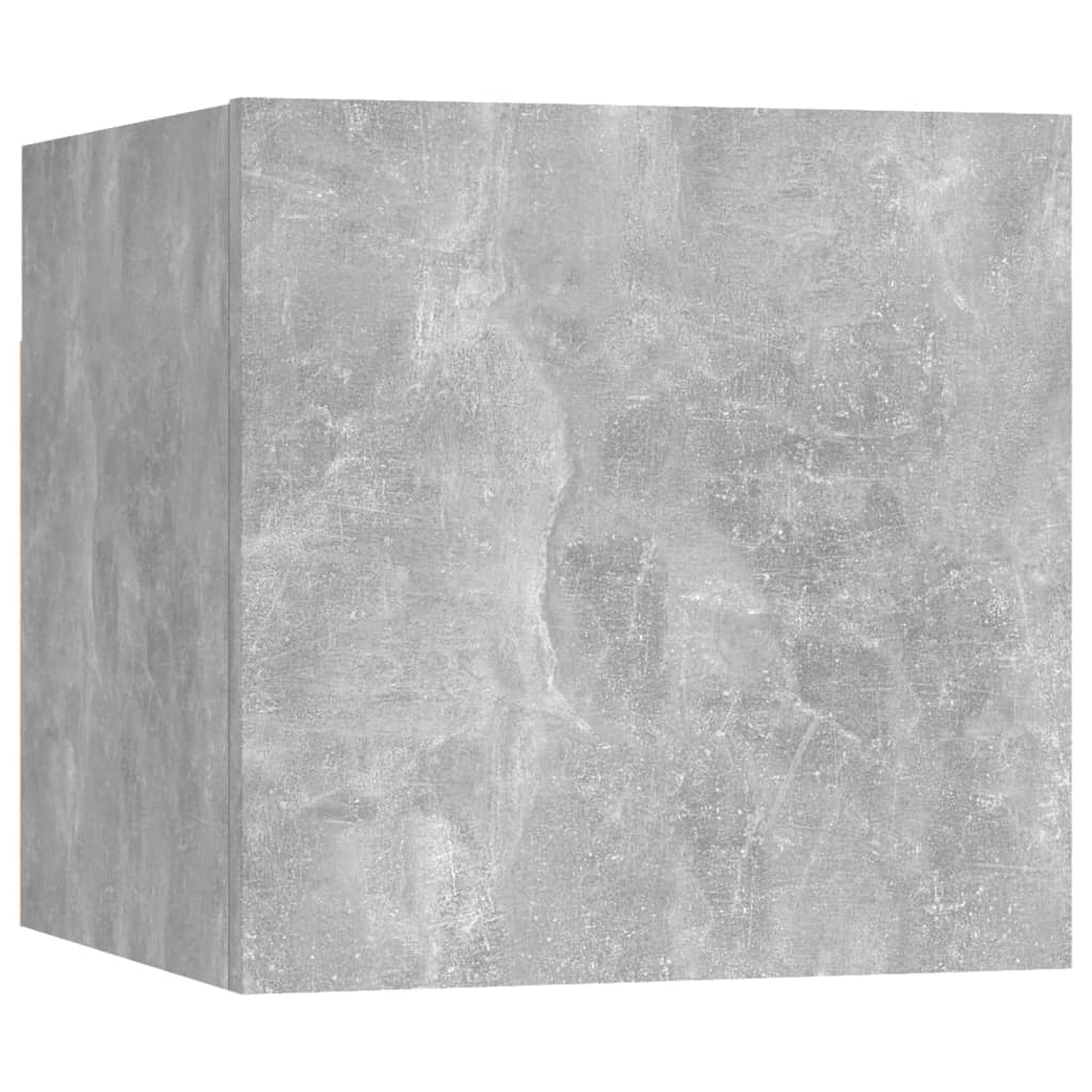 Nattbord betonggrå 30,5x30x30 cm konstruert tre