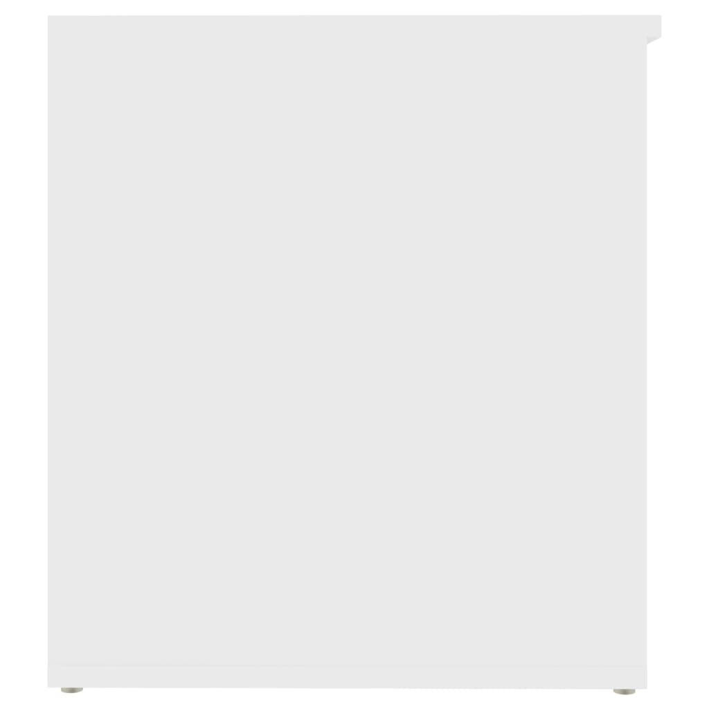 Oppbevaringskiste hvit 84x42x46 cm konstruert tre