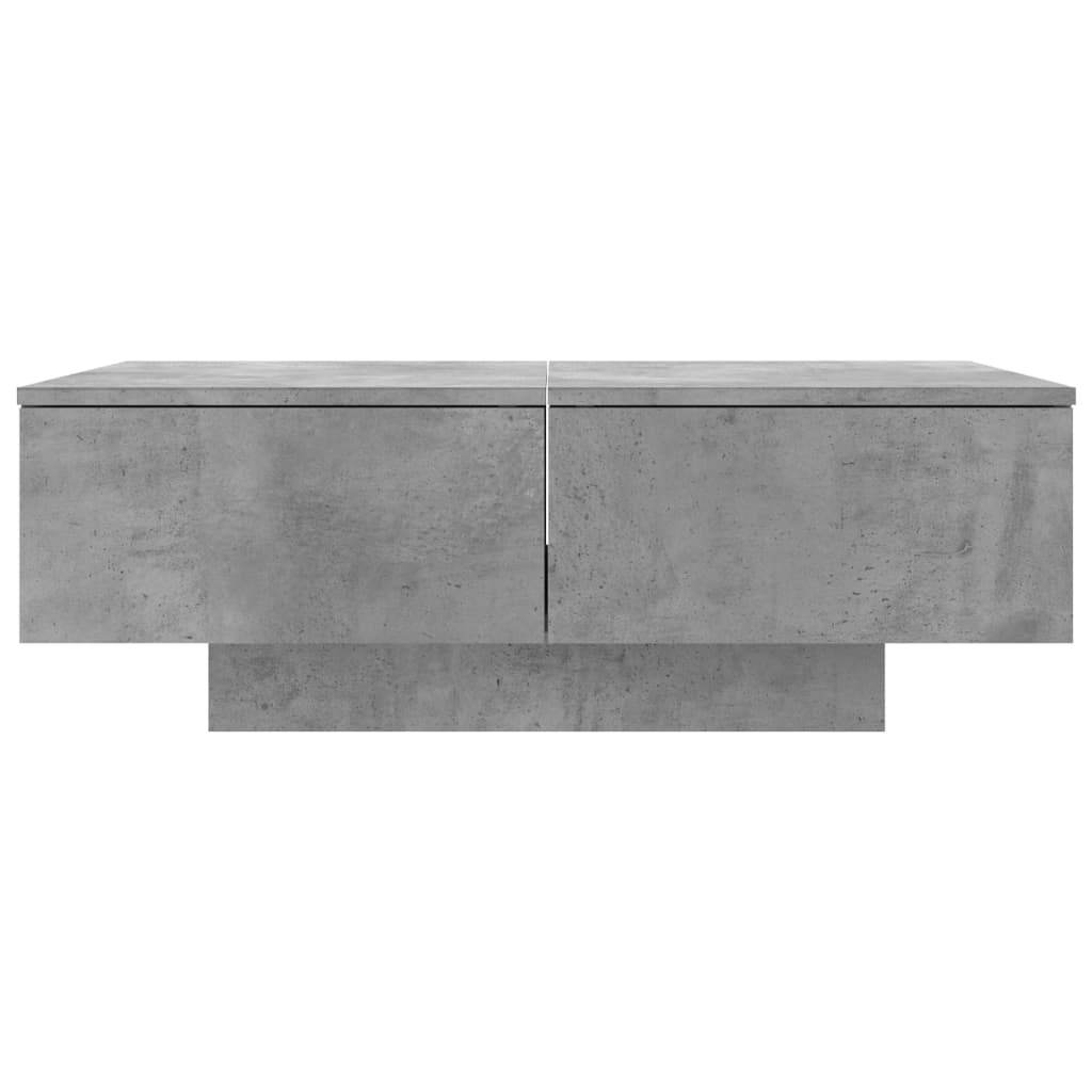 Salongbord betonggrå 90x60x31 cm konstruert tre