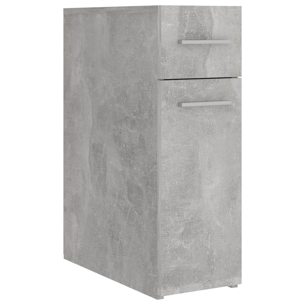 Apotekskap betonggrå 20x45,5x60 cm konstruert tre