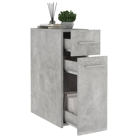 Apotekskap betonggrå 20x45,5x60 cm konstruert tre