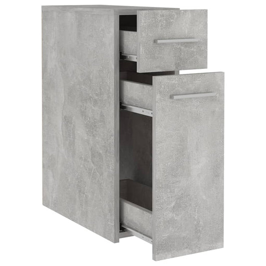 Apotekskap betonggrå 20x45,5x60 cm konstruert tre