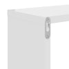 Vegghyller 2 stk høyglans hvit 50x15x50 cm konstruert tre