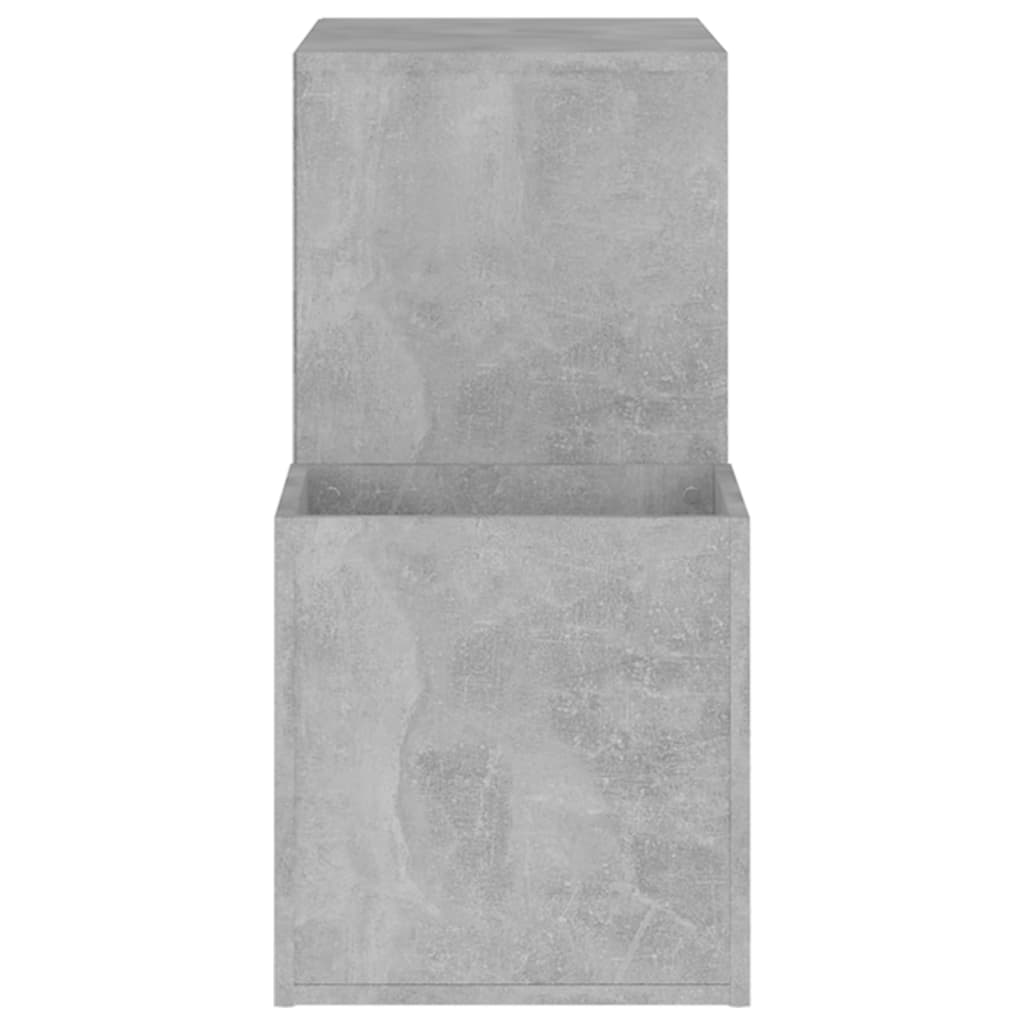 Skoskap for gang betonggrå 105x35,5x70 cm konstruert tre