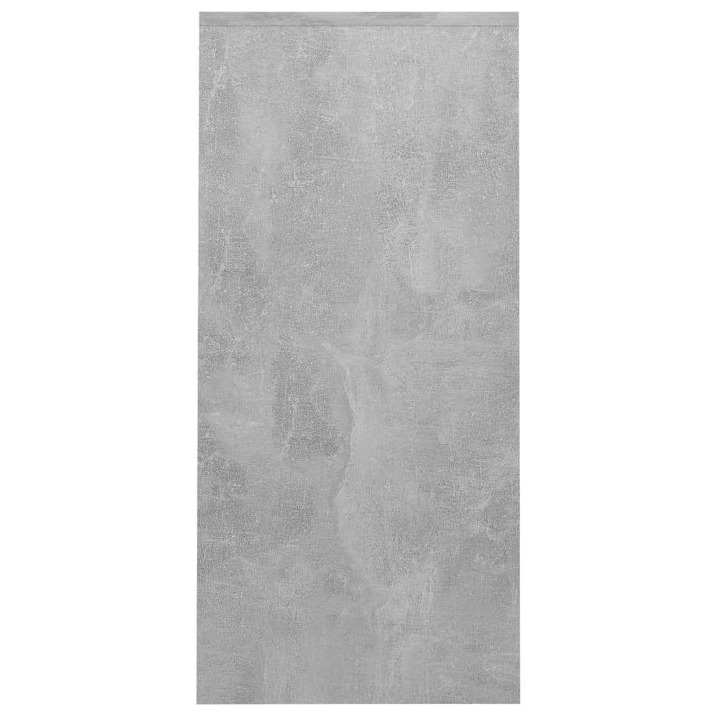 Laptopbord betonggrå 102,5x35x75 cm konstruert trer