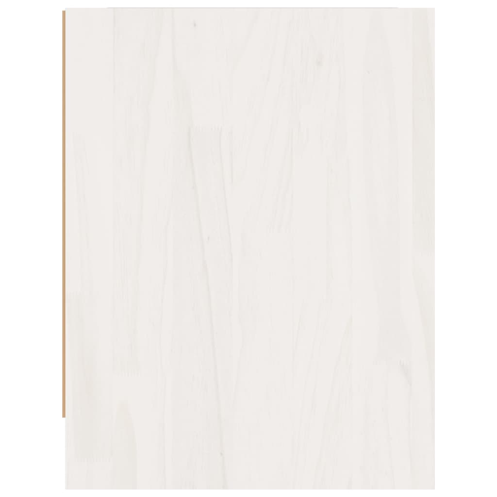 Nattbord 2 stk hvit 40x30,5x40 cm heltre furu