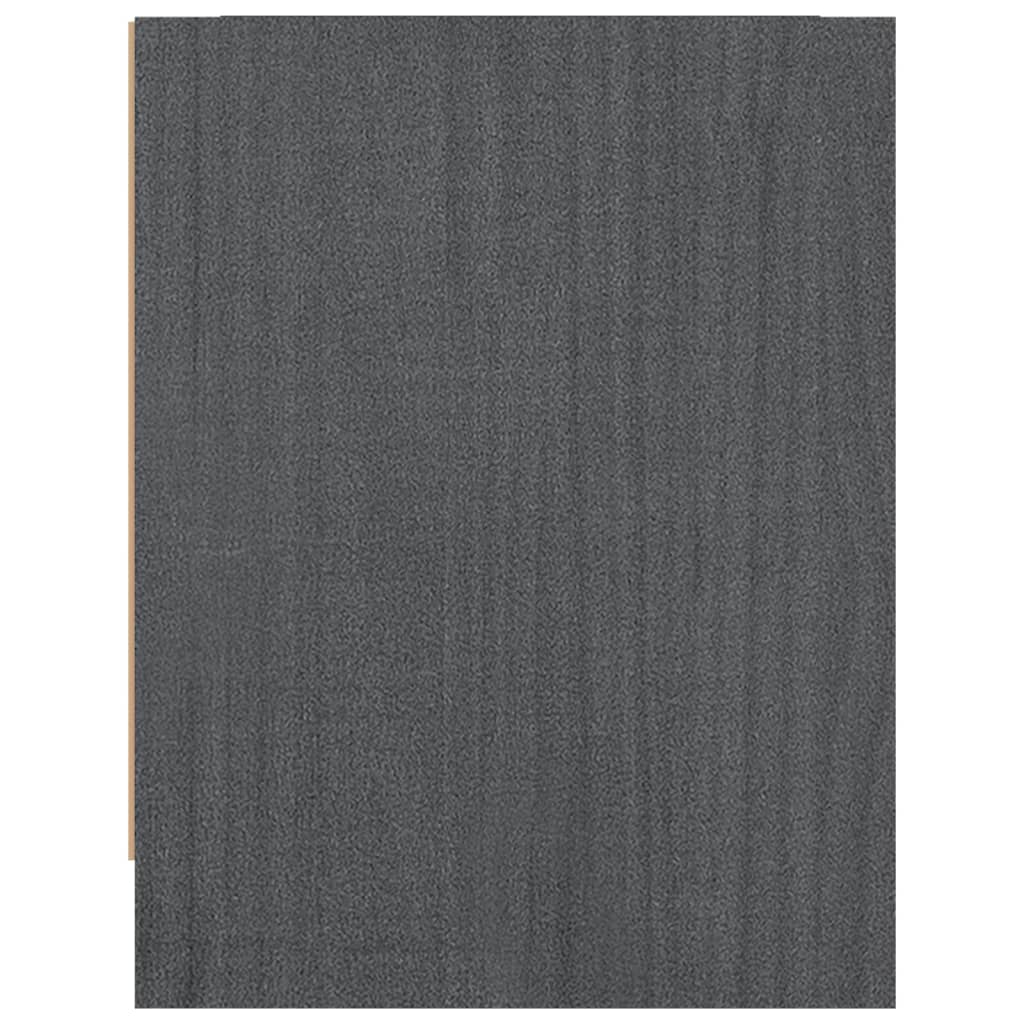 Nattbord 2 stk grå 40x30,5x40 cm heltre furu