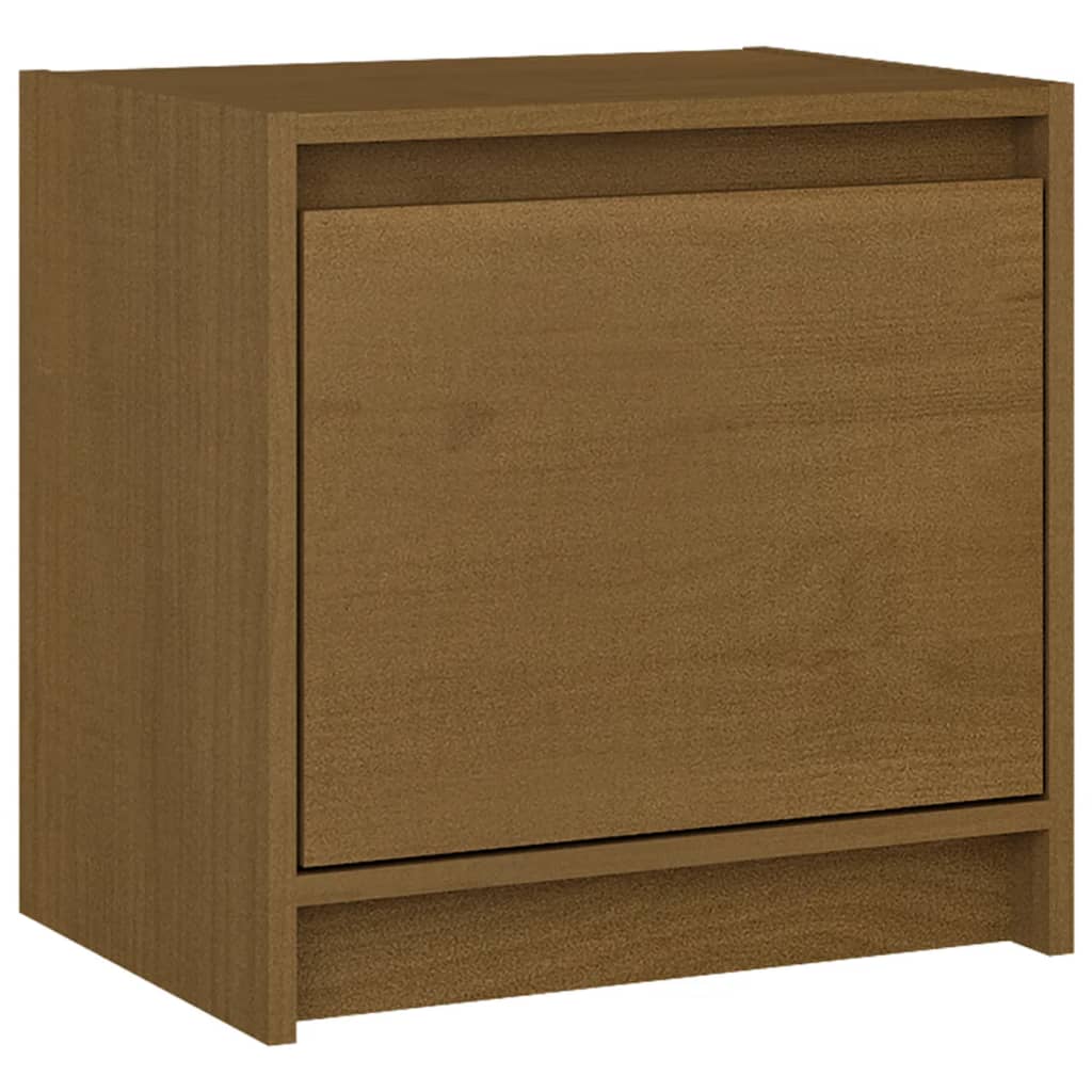 Nattbord 2 stk honningbrun 40x30,5x40 cm heltre furu